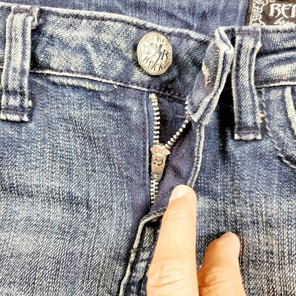 Rerock Blue Denim Jean Mini Casual Skirt SALE - Picture 7 of 9